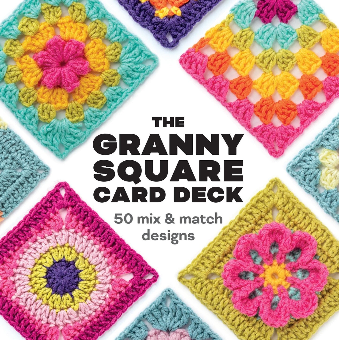 [50 miks og match design]The Granny Square Card Deck/The Granny Square Card Deck,Knitting Pattern Set