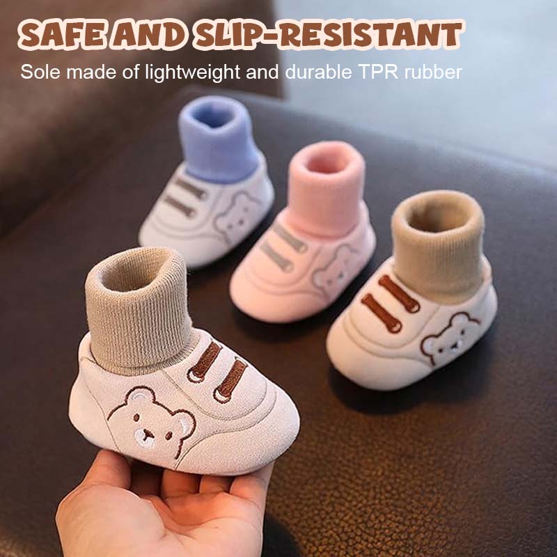 Søde Bear First Walking Shoes Slip-on småbørnssko