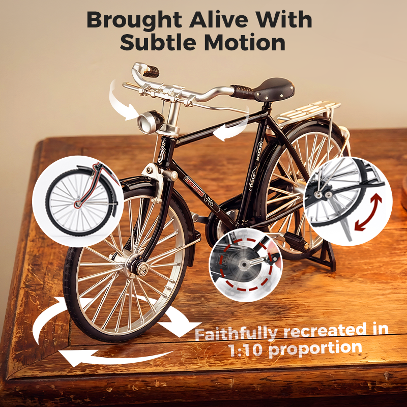 🚲 BEGRÆNSET TILBUD: 50 % RABAT! ✨ DIY-retrocykel i skala 1:10 – metallegering, realistiske detaljer, bordpynt og gave 🎁