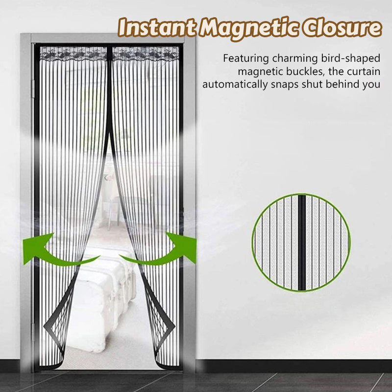 Magic Mesh sommergardin med magnetisk myggenet