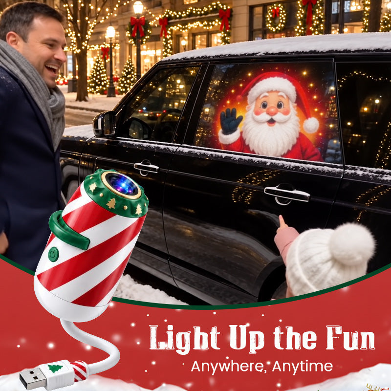 Merry Ride-julebilprojektorlampe