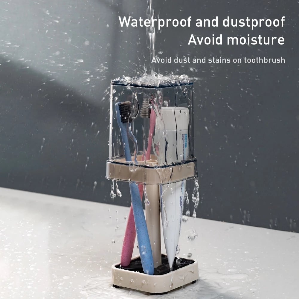 Stilfuld tandbørsteholder med lås