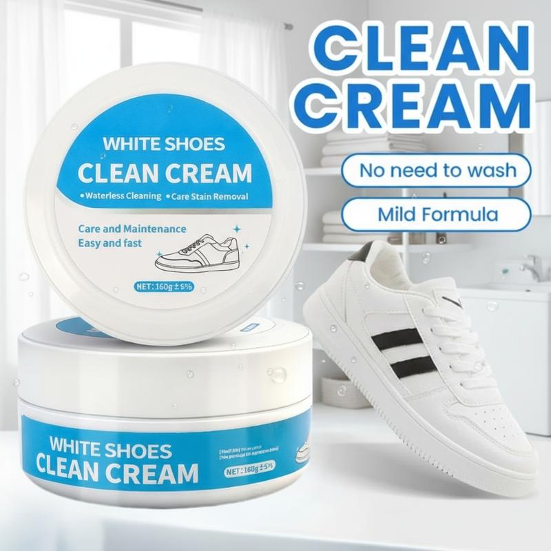 No-Wash sko- og læderrenscreme – pletfjerner med svamp, virker på sneakers, læder og bilinteriør