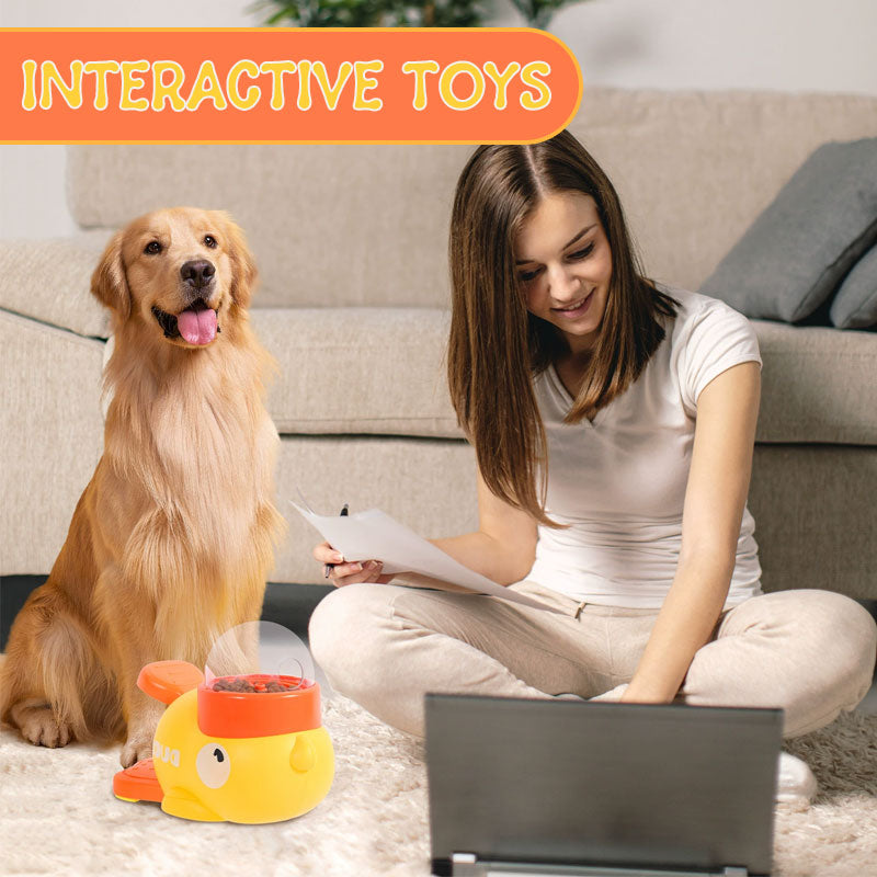 Lille gul and automatisk foderautomat