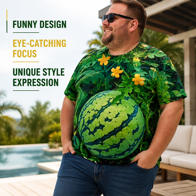 🍉 Sjovt T-shirt-sæt med vandmelon-print