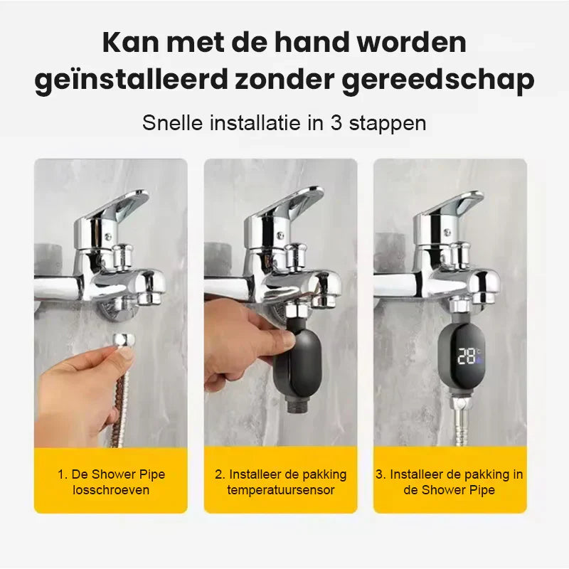 💧Brusetermometer🌡️ Ikke mere gætteri – øjeblikkelig temperatur! 🚿
