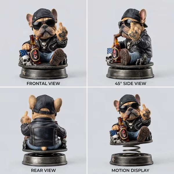 „Too Old To Care“ Rebel Eagle-bobblehead til instrumentbrættet – sjovt og sejt bilpynt til bilisten