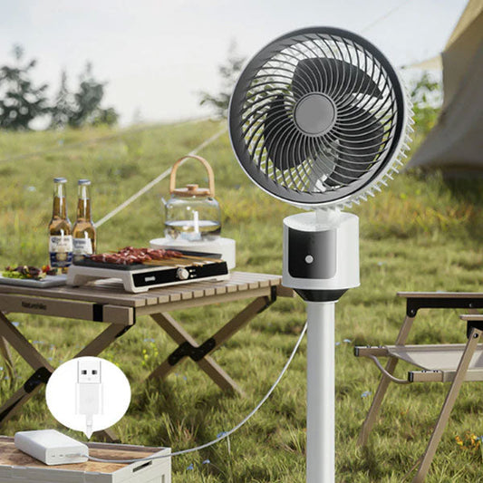 ❄️🔥USB-drevet, støjsvag, energibesparende piedestalventilator med luftstrøm🍃.