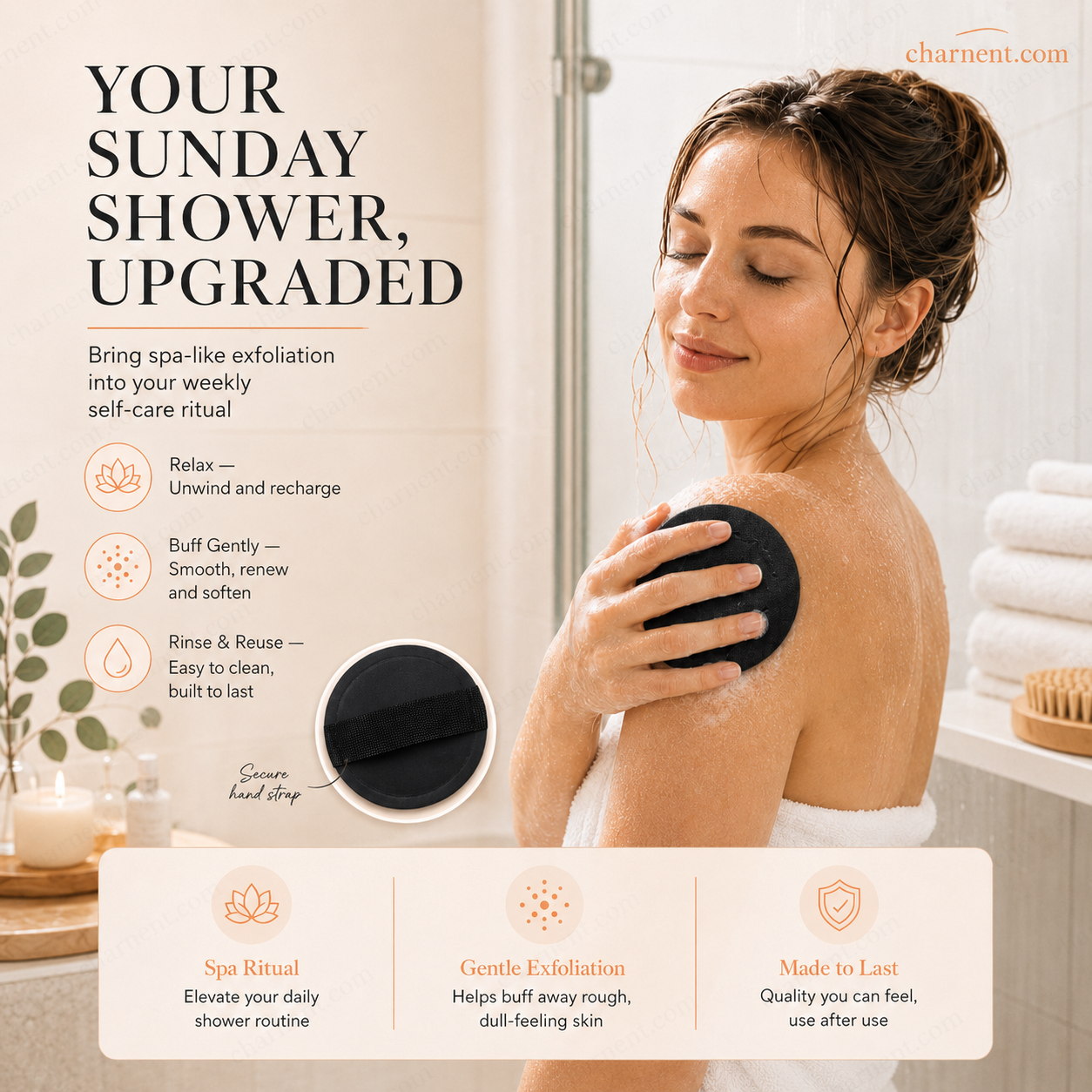 🚿 Eksfolierende badesvampe🧖‍♀️