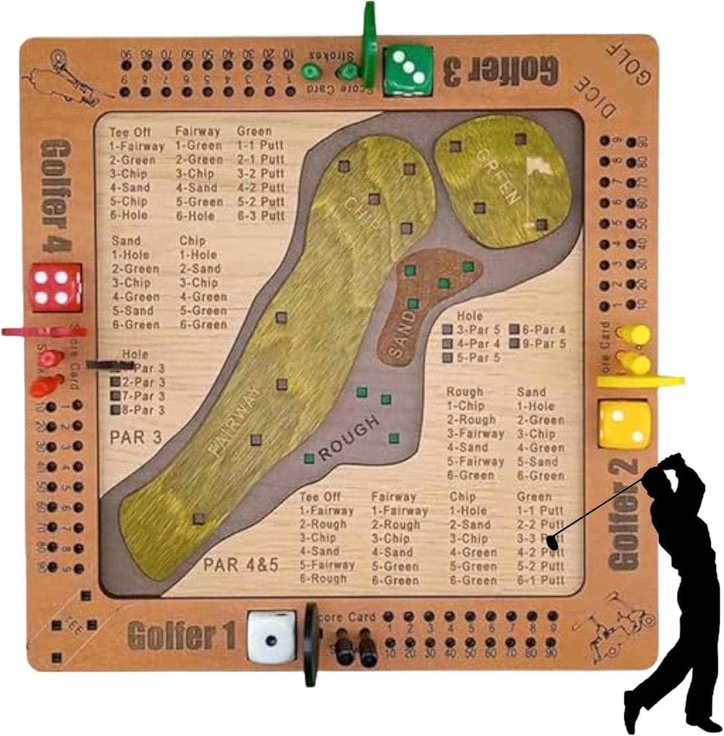 ⛳Bordspil med terninger og golf🎲✨