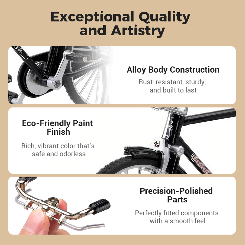 🚲 BEGRÆNSET TILBUD: 50 % RABAT! ✨ DIY-retrocykel i skala 1:10 – metallegering, realistiske detaljer, bordpynt og gave 🎁