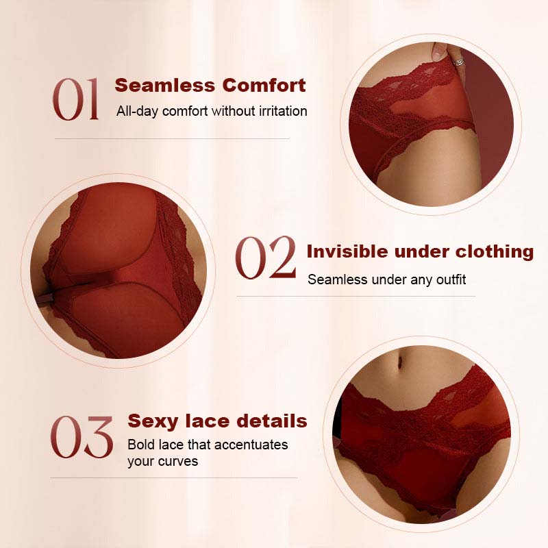 💗Sexede og behagelige blondetrusser til kvinder