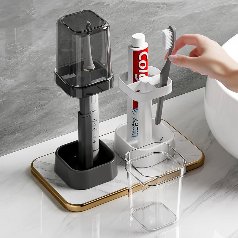 Stilfuld tandbørsteholder med lås