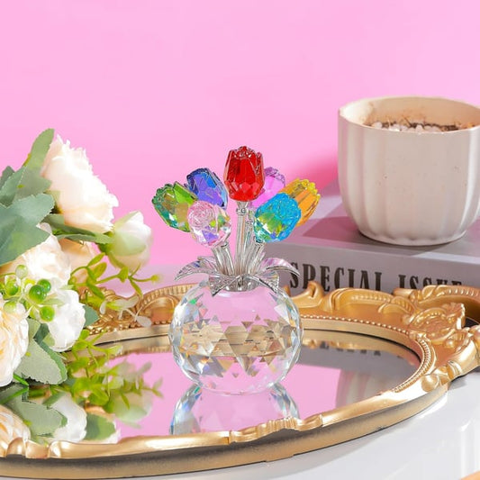 🌈✨Krystalrose-blomsterhåndværk – Valentinsdag-gave