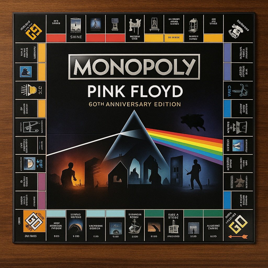 MONOPOLY: Pink Floyd 60-års jubilæumsudgave