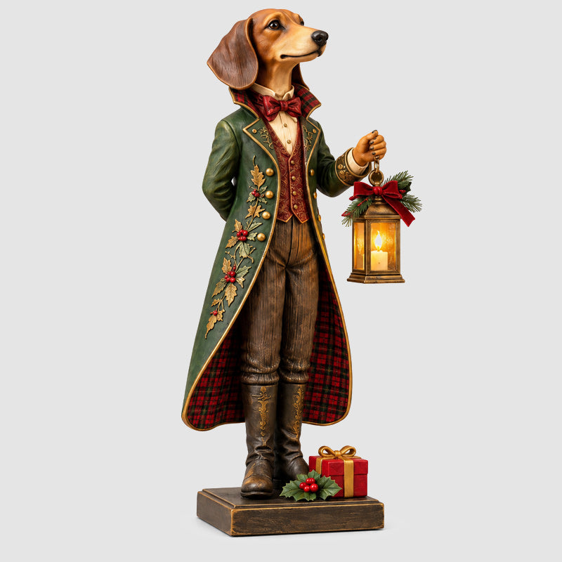 Weihnachts-Dackel-Laternen-Anhänger