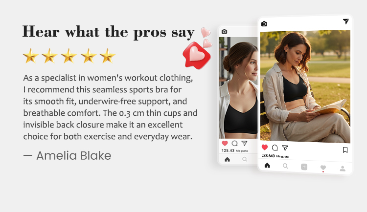 Sømløs komfortabel sports-bh til kvinder