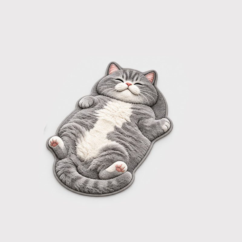 Gulvmåtte i form af en kat