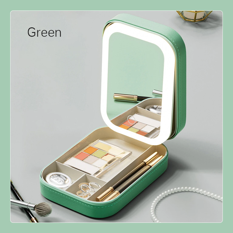 Justerbar makeup-spejl i tre LED-farve