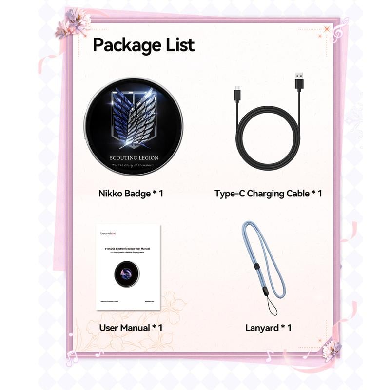 📱 Pixel Touch Digital Badge Screen – 📸 500 mAh letvægtsfoto/video/GIF-pin