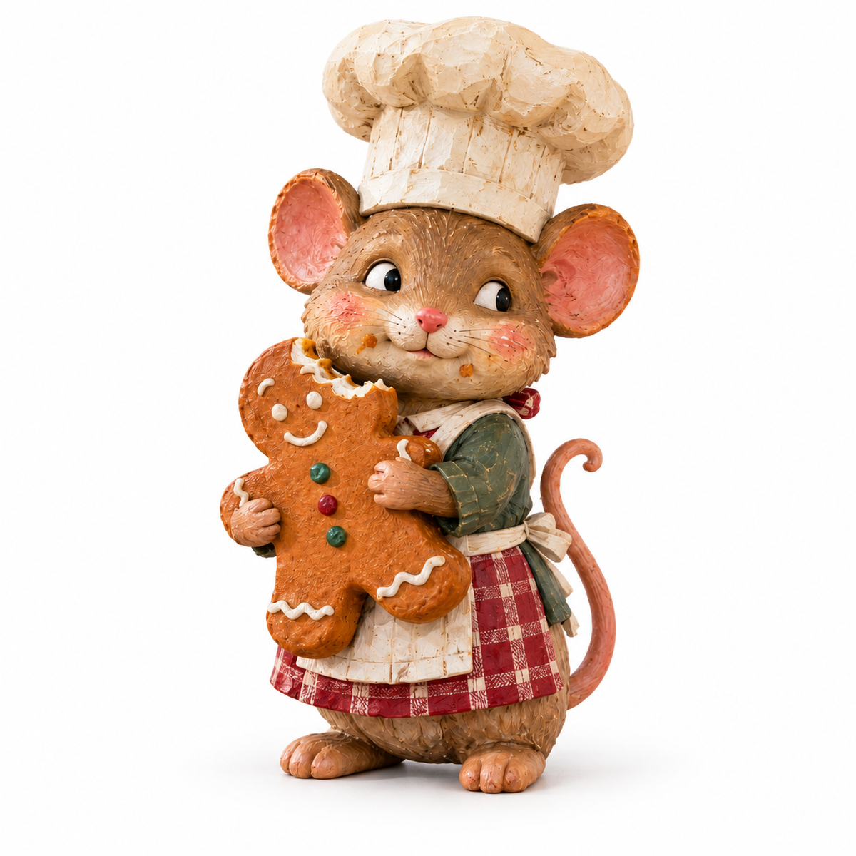 🍪 Figur af en peberkagemus i bagerudklædning
