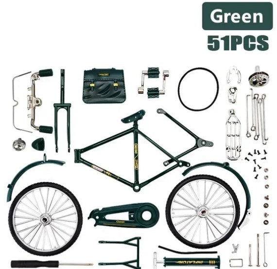 🚲 BEGRÆNSET TILBUD: 50 % RABAT! ✨ DIY-retrocykel i skala 1:10 – metallegering, realistiske detaljer, bordpynt og gave 🎁