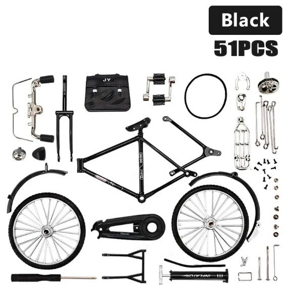 🚲 BEGRÆNSET TILBUD: 50 % RABAT! ✨ DIY-retrocykel i skala 1:10 – metallegering, realistiske detaljer, bordpynt og gave 🎁