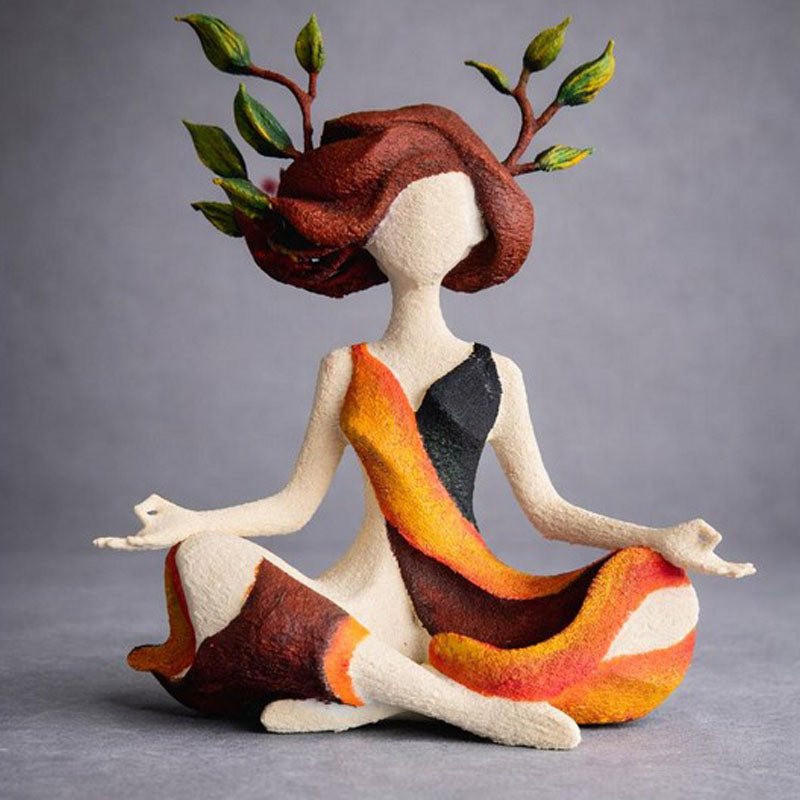 🔥Sidste dag – 50 % rabat🌿 Unik, meditativ skulptur af en naturgudinde