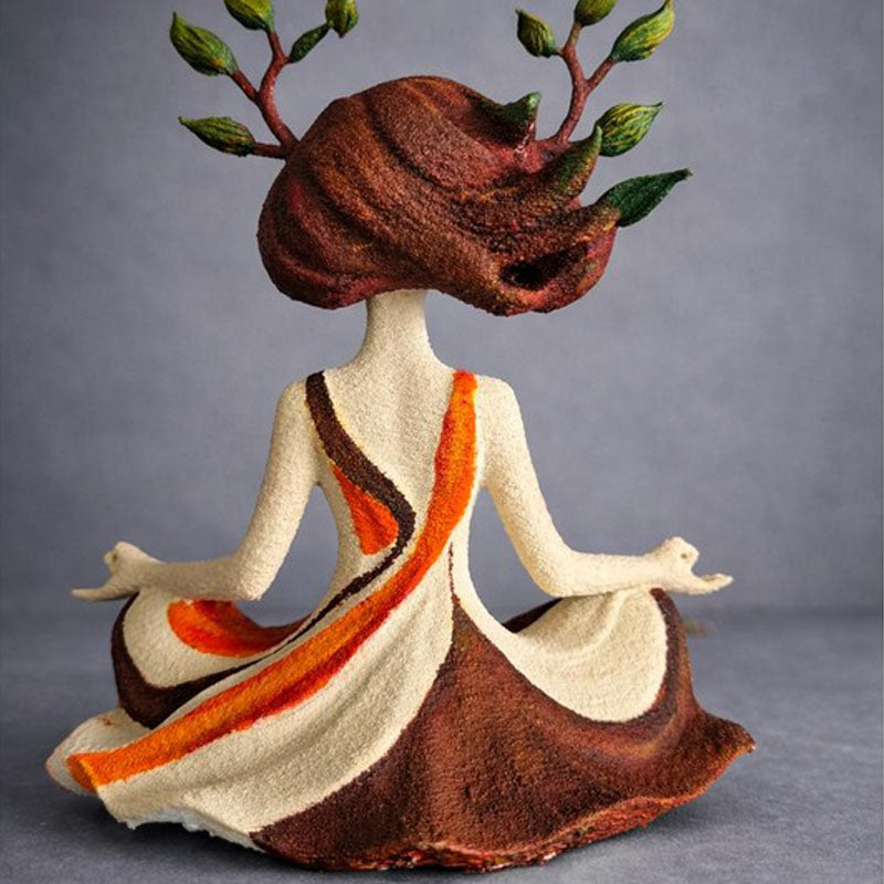 🔥Sidste dag – 50 % rabat🌿 Unik, meditativ skulptur af en naturgudinde