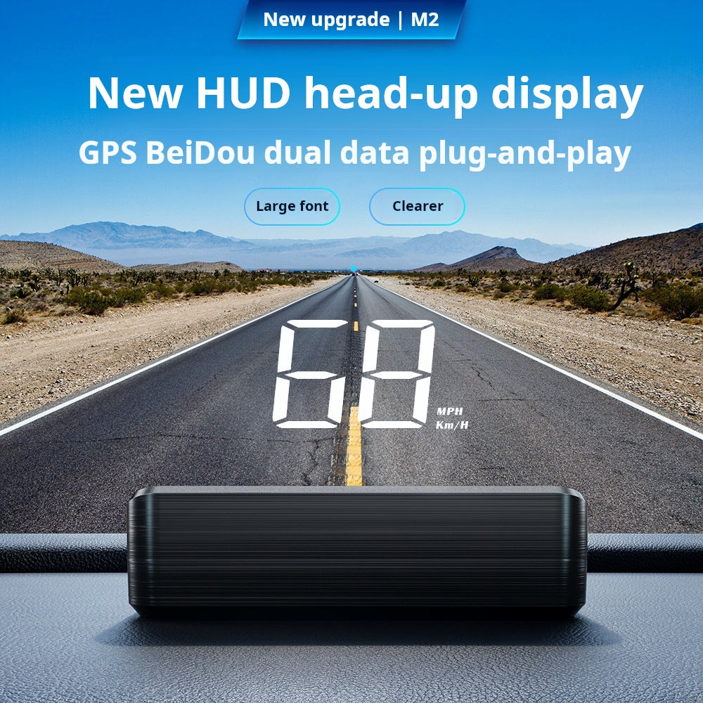 Head-Up Display (HUD) – GPS til bilen med digitalt speedometer