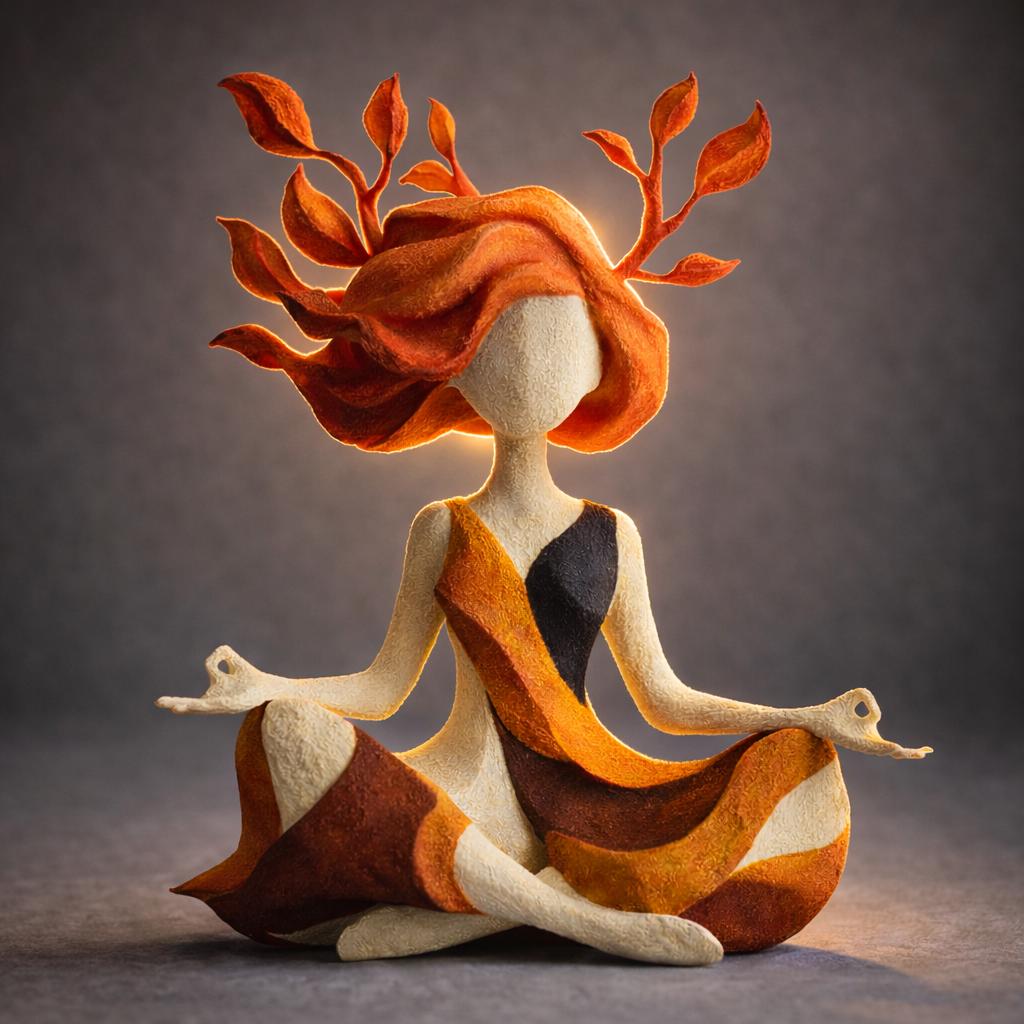 🔥Sidste dag – 50 % rabat🌿 Unik, meditativ skulptur af en naturgudinde
