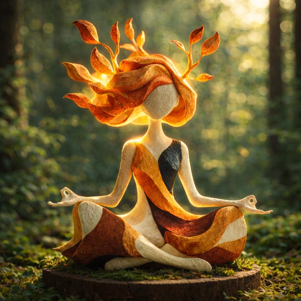 🔥Sidste dag – 50 % rabat🌿 Unik, meditativ skulptur af en naturgudinde