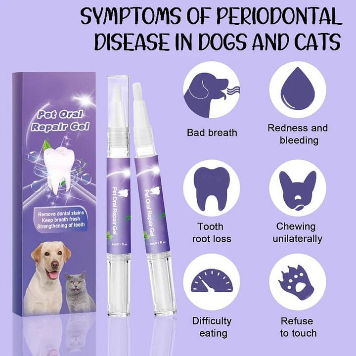 🥇KØB 1 FÅ 1 GRATIS🔥Pet Oral Repair Gel🐱🐶