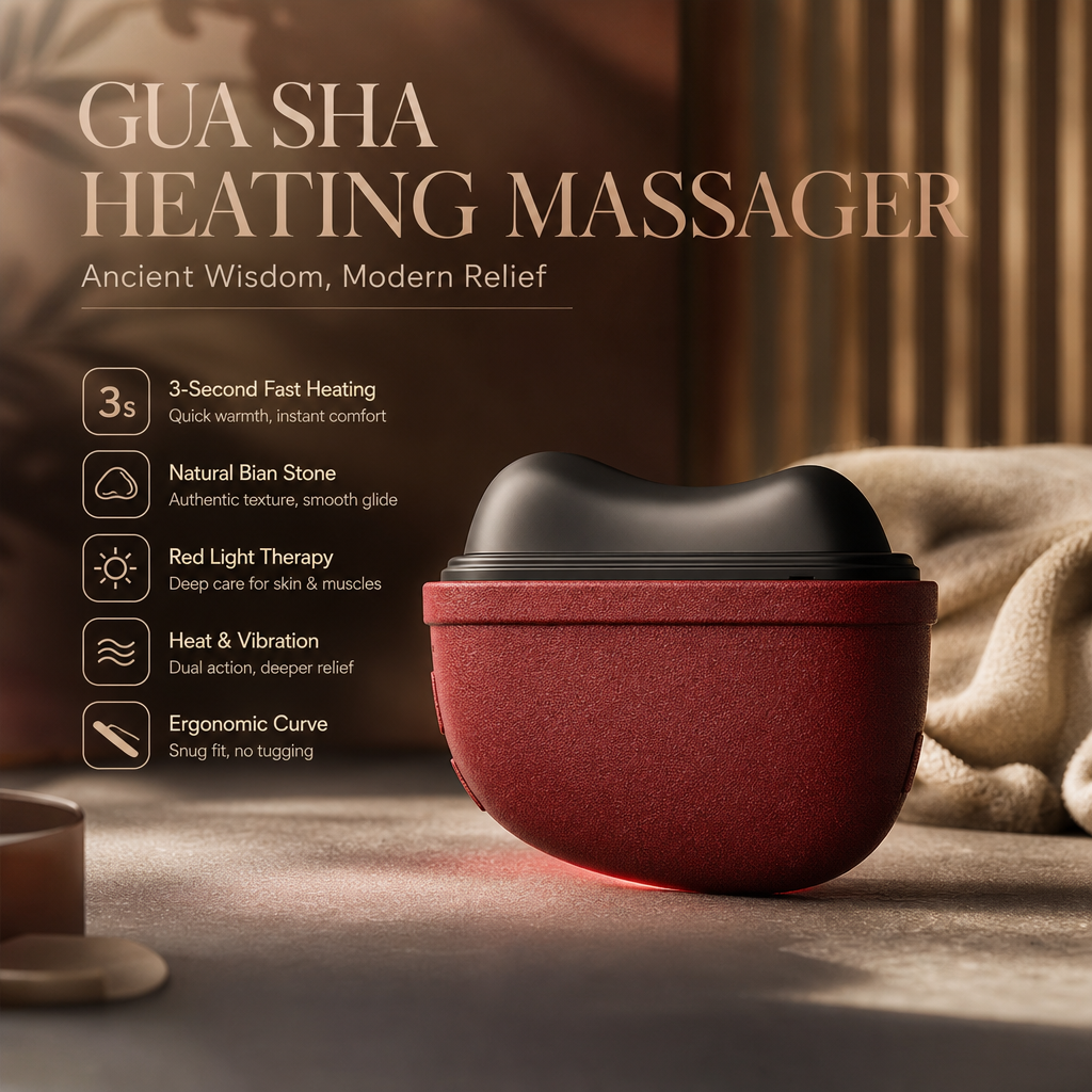 Elektrisk Gua Sha-massageapparat til ansigtsløftning og genopladeligt massageværktøj ✨💆‍♀️