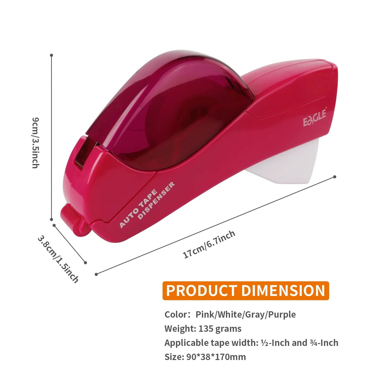 ✂️📦 Automatisk tape-dispenser – Pak det ind med én hånd!