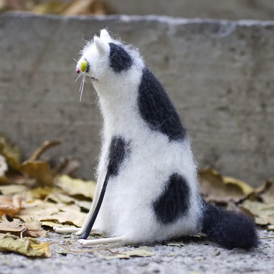 🎄✨Uldfilt-kæledyr – finurlige håndlavede ledsagere