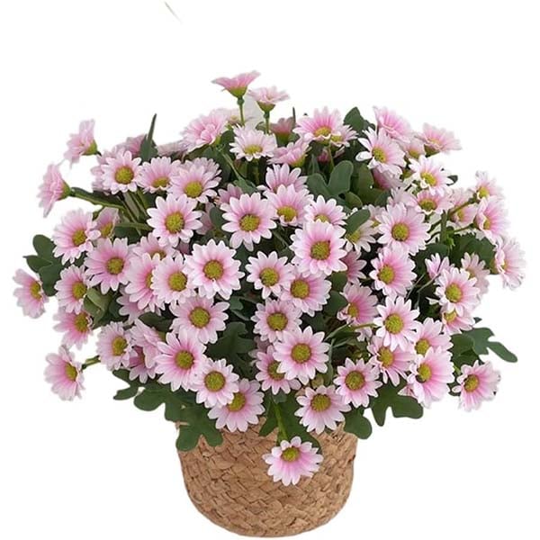 💥Sidste dag! Kun 26 SEK pr. stk - Kunstige udendørs blomster "Sunset Mums" - UV-bestandige, vandtætte og vindbestandige