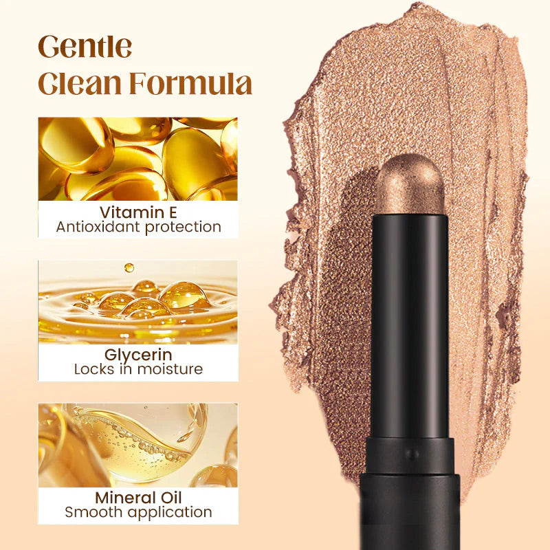 🎄50.000+ SOLGT! 🎁✨8 farver glitter øjenskygge stick vandtæt & langtidsholdbar & multifunktionel