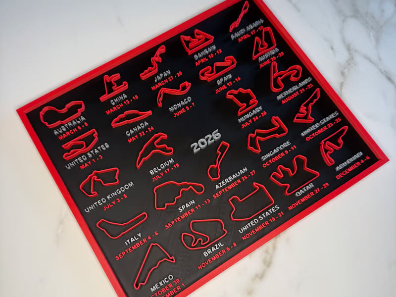 📅Formel 1-kalender 2026 F1
