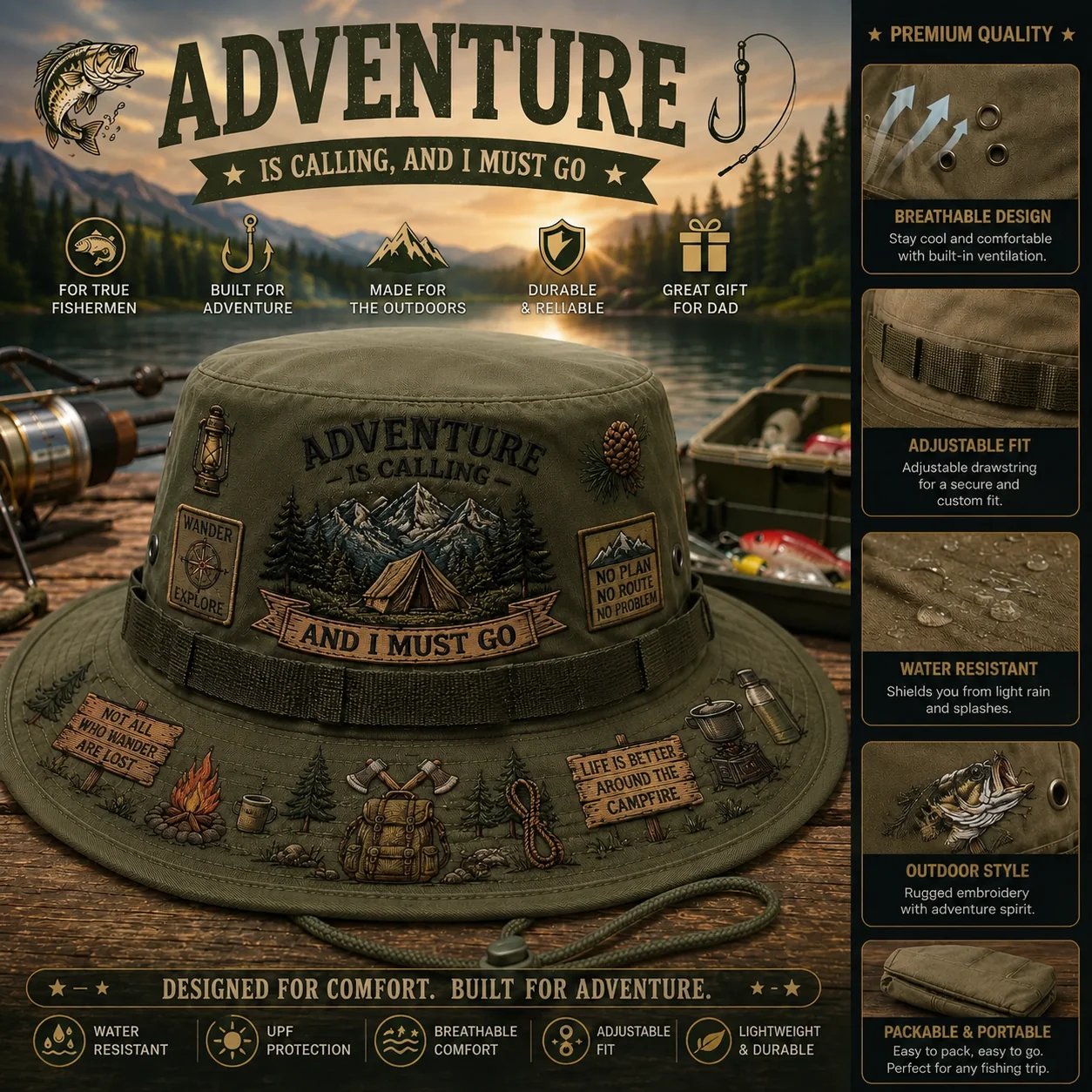 🌲Eventyr er en livsstil – Boonie-hat