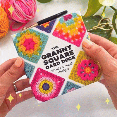 [50 miks og match design]The Granny Square Card Deck/The Granny Square Card Deck,Knitting Pattern Set