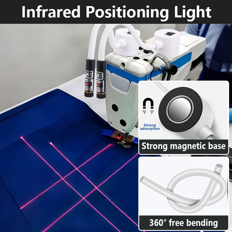 🔥Magnetisk positioneringsquiltning med laserlys til symaskin