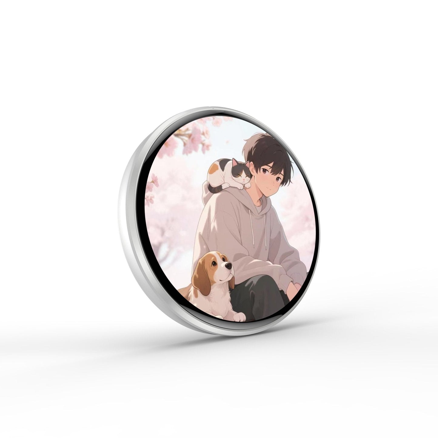 📱 Pixel Touch Digital Badge Screen – 📸 500 mAh letvægtsfoto/video/GIF-pin