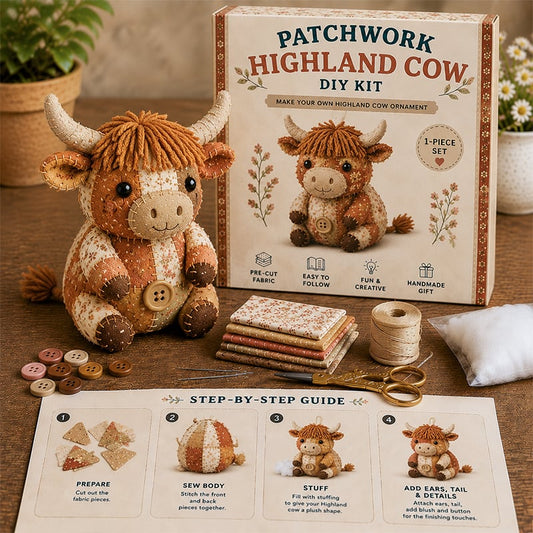 🧵DIY-sæt til patchwork-dyr – Lav dine egne søde dyr
