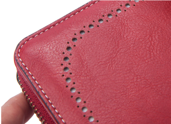 Modepung med lynlås til kvinder （50% rabat）