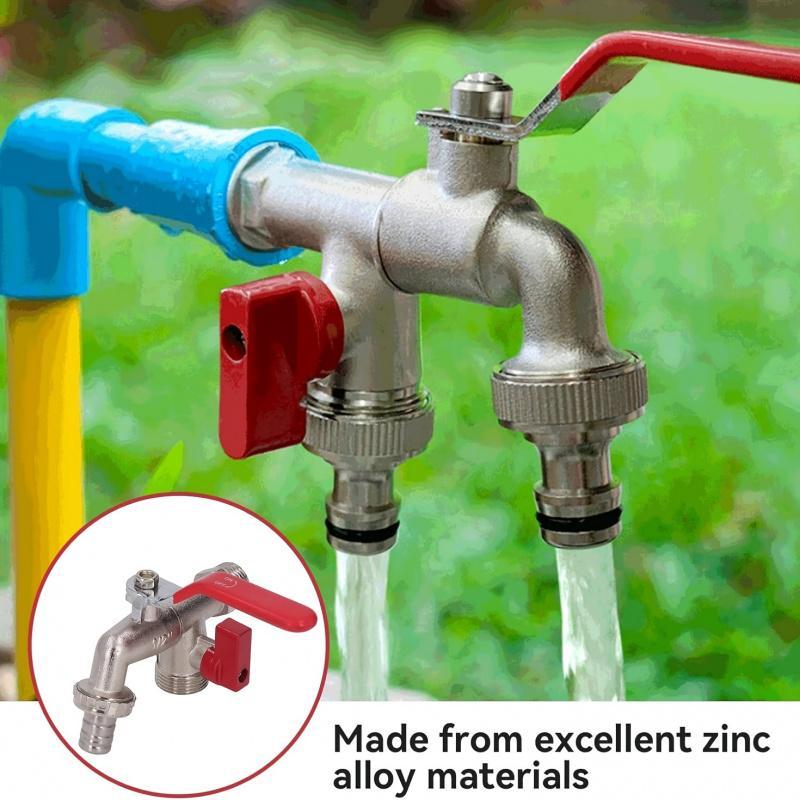 🚰 FLASH-TILBUD: 50 % RABAT! ⚙️ Universel havehane i rustfrit stål med to udløb – separate ventiler, robust og nem at montere 🚰