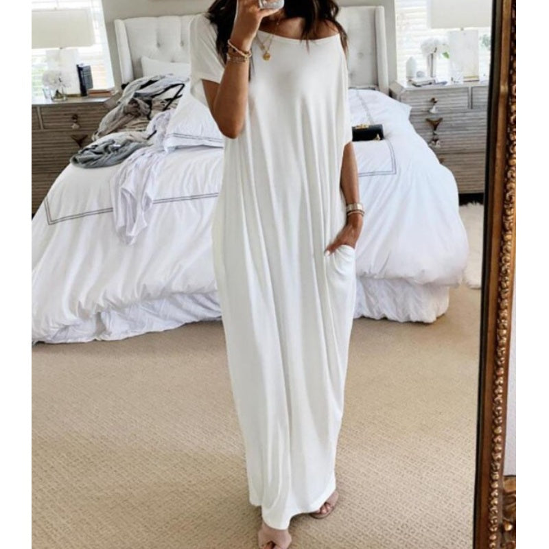 💎 SOMMERKJOLE! 💎 Åndbar V-udskæring, lommer og krølfri – perfekt til rejser ✈️👗