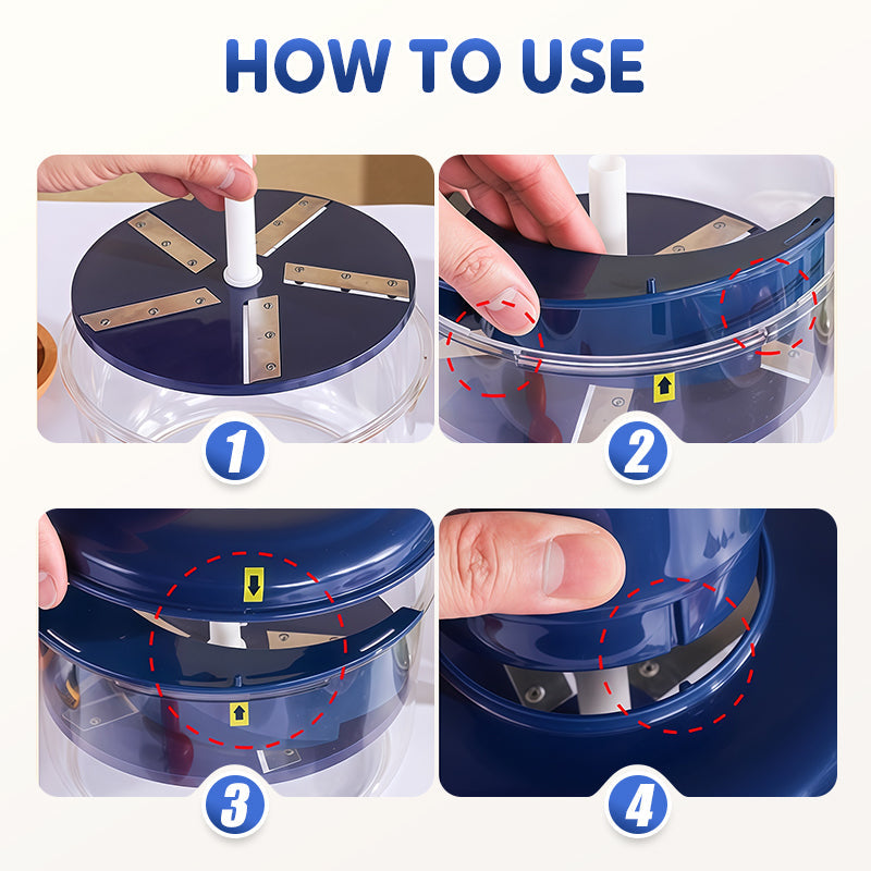 Bærbar automatisk elektrisk frugt- og grøntsagsskræller🧄🍇