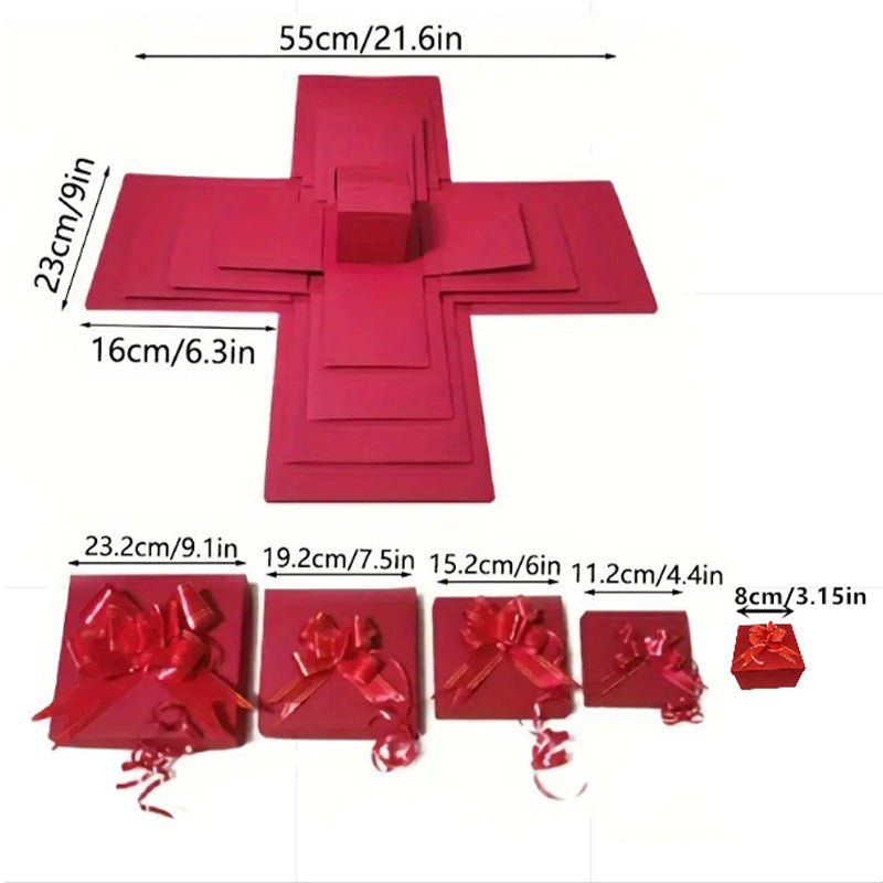 5-lags overraskelses-eksplosionsgaveæske til børn
