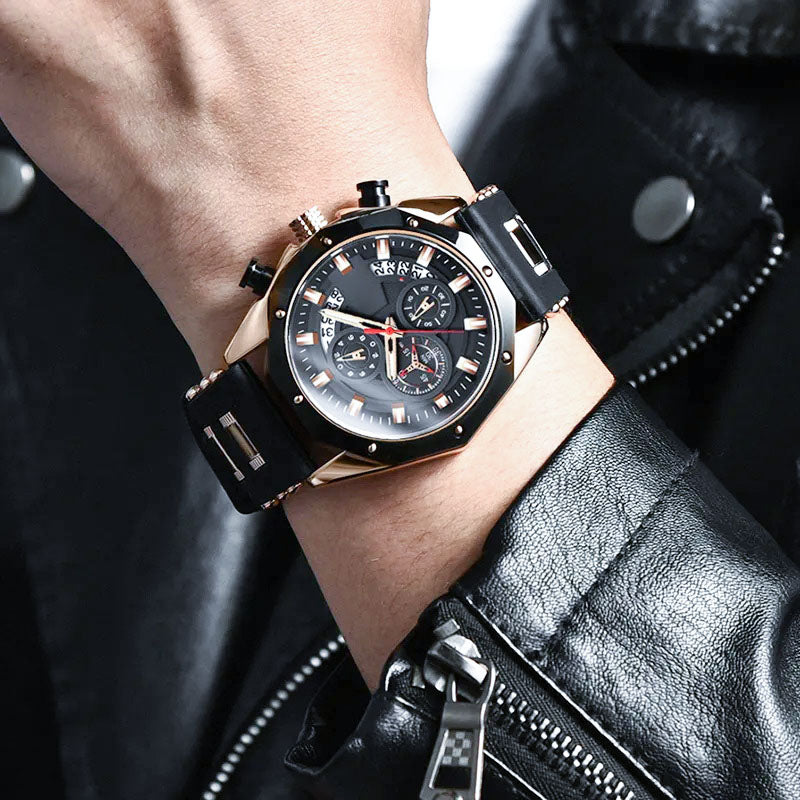 🔥Hot Sale🔥Stort urskive Kalender Quartz Business ur